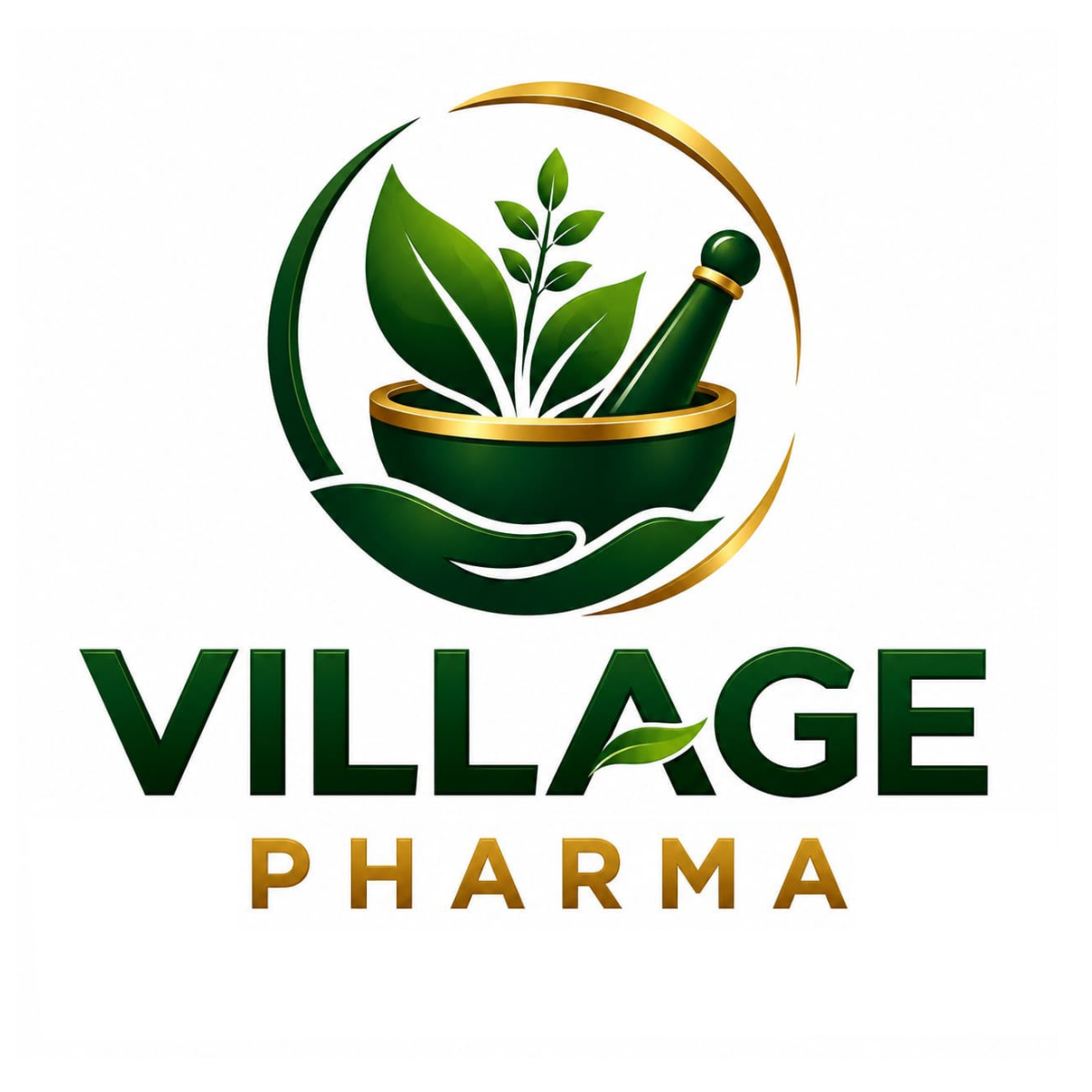 Village Pharma herbal wellness logo